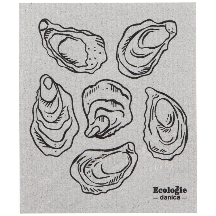 Oysters Swedish Dishcloth
