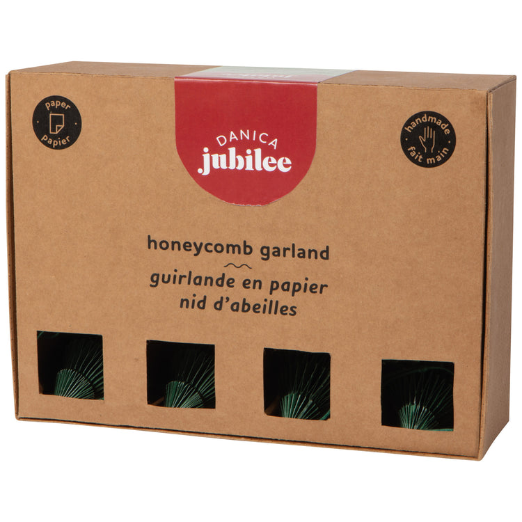 Evergreen Christmas Honeycomb Paper Garland