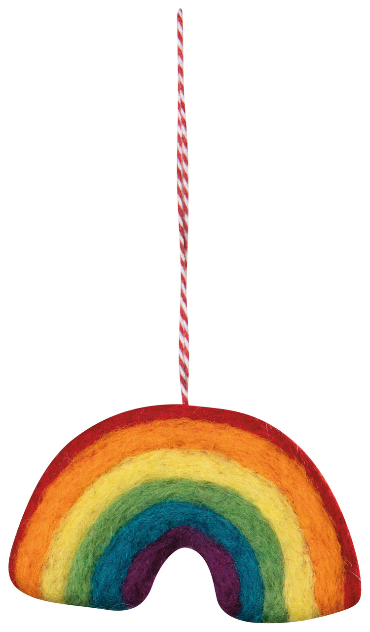 Love is Love Felt Christmas Tree Ornaments - 3 Assorted Styles
