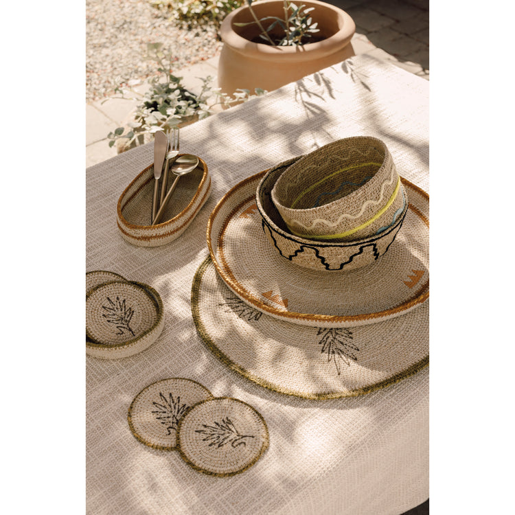 Linear Seagrass Oval Tray