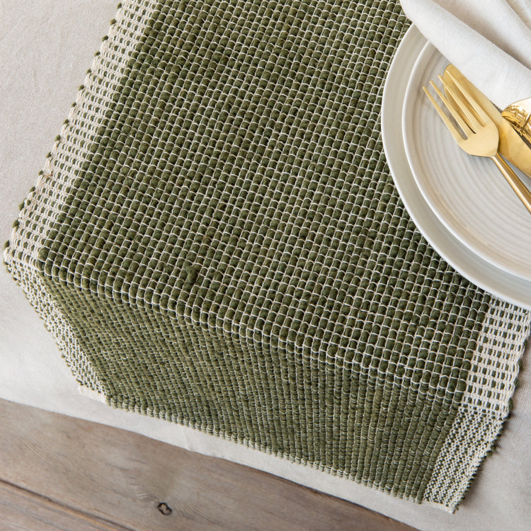 Lattice Table Runner - Olive Branch