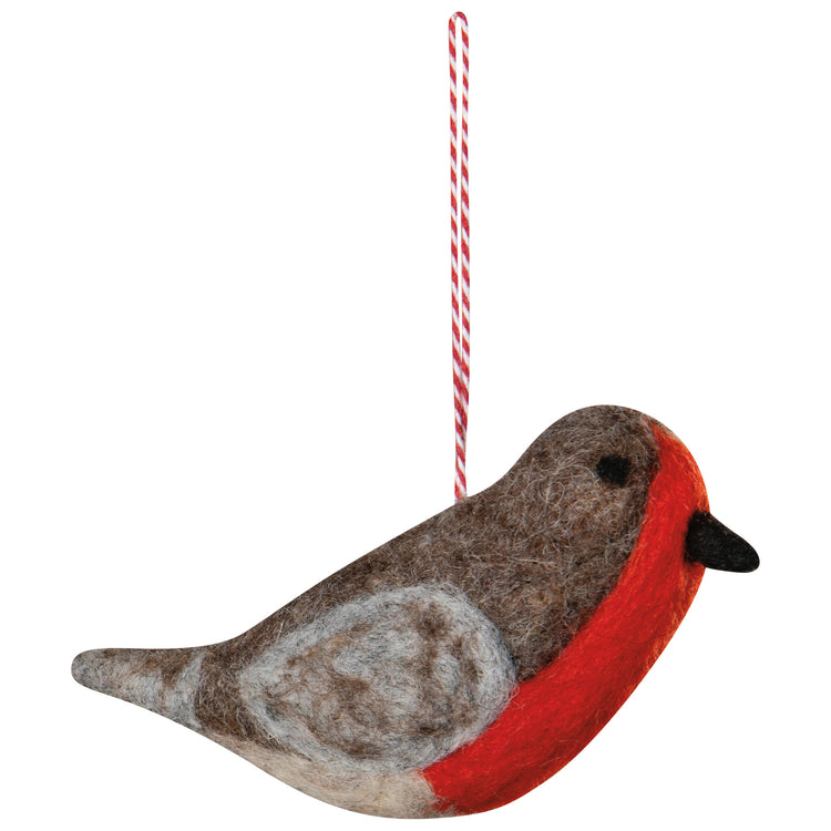 Bird Felt Christmas Tree Ornaments - 3 Assorted Styles
