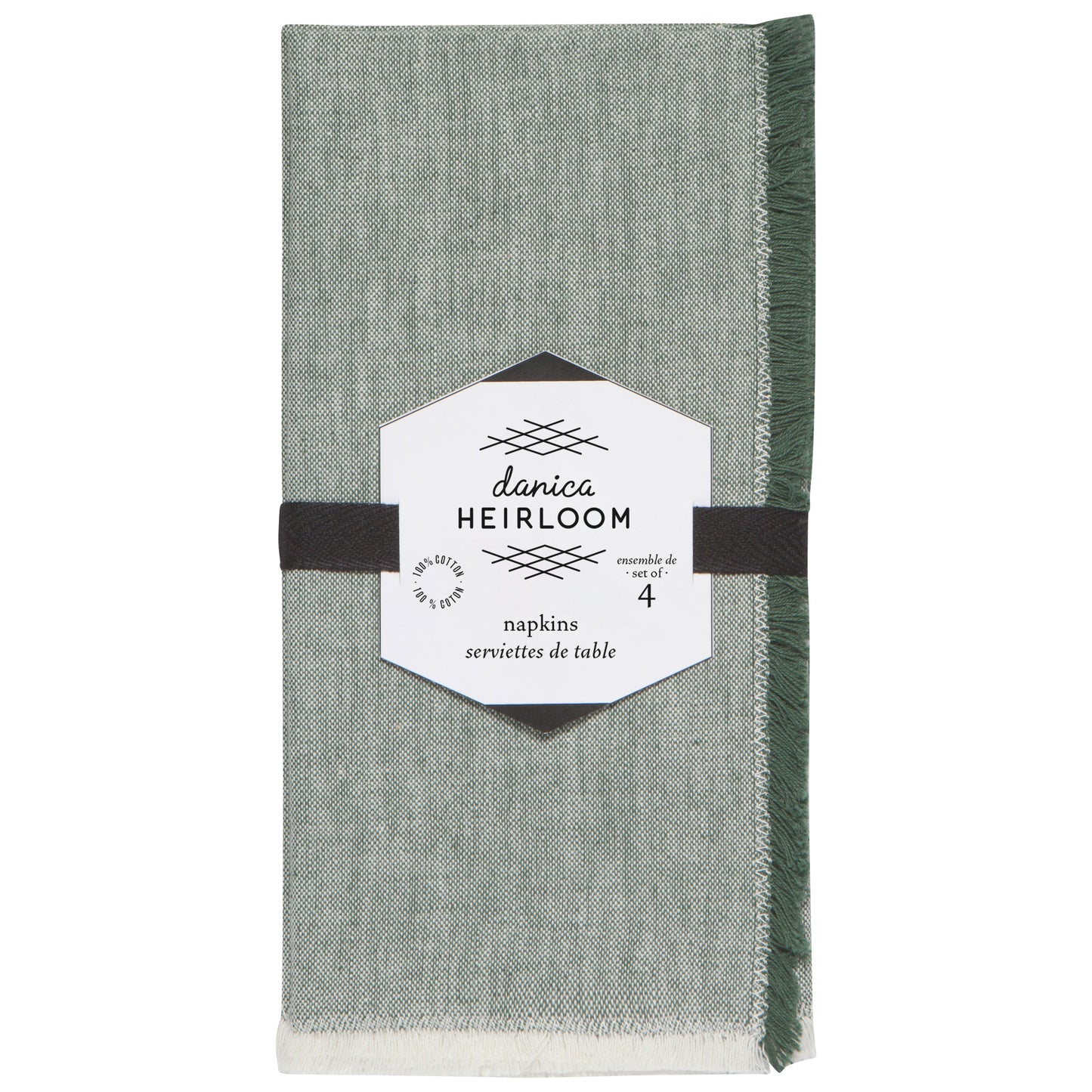 Jade Green Chambray Napkins Set of 4