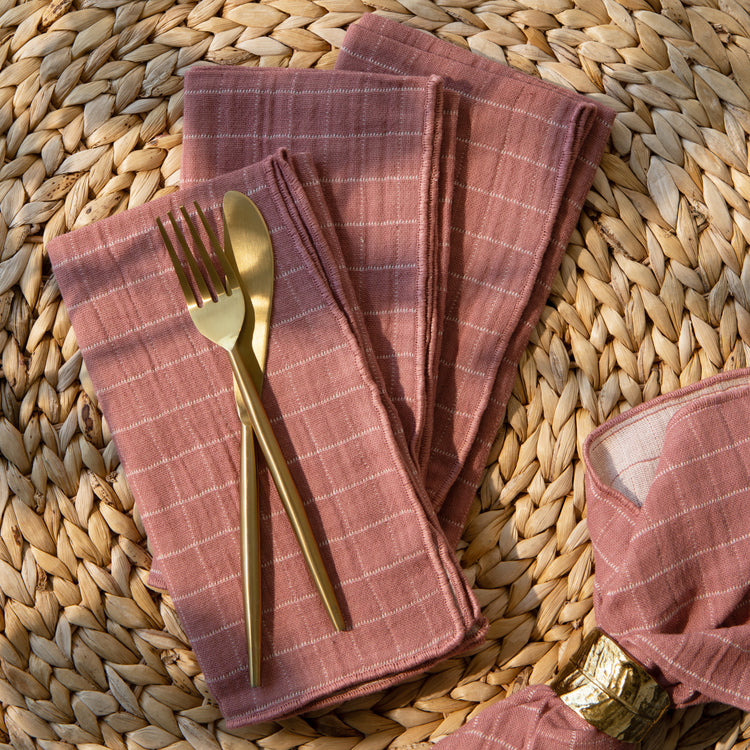 Canyon Rose Double Weave Set of 4