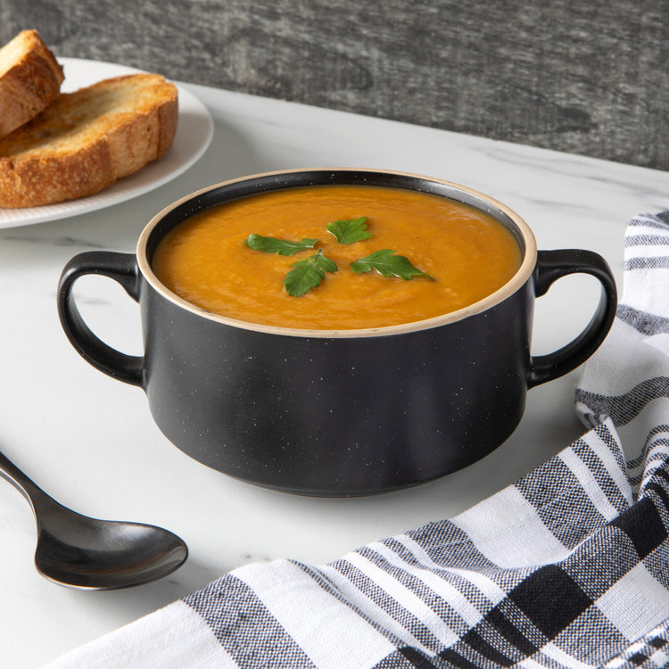 Black Soup Bowl