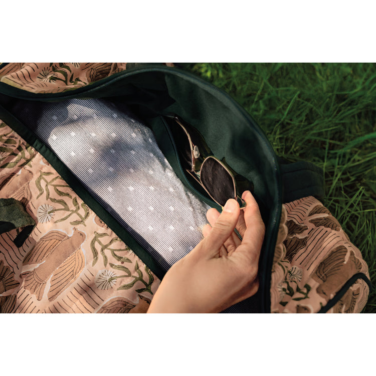 Peregrine Block Print Weekender Bag