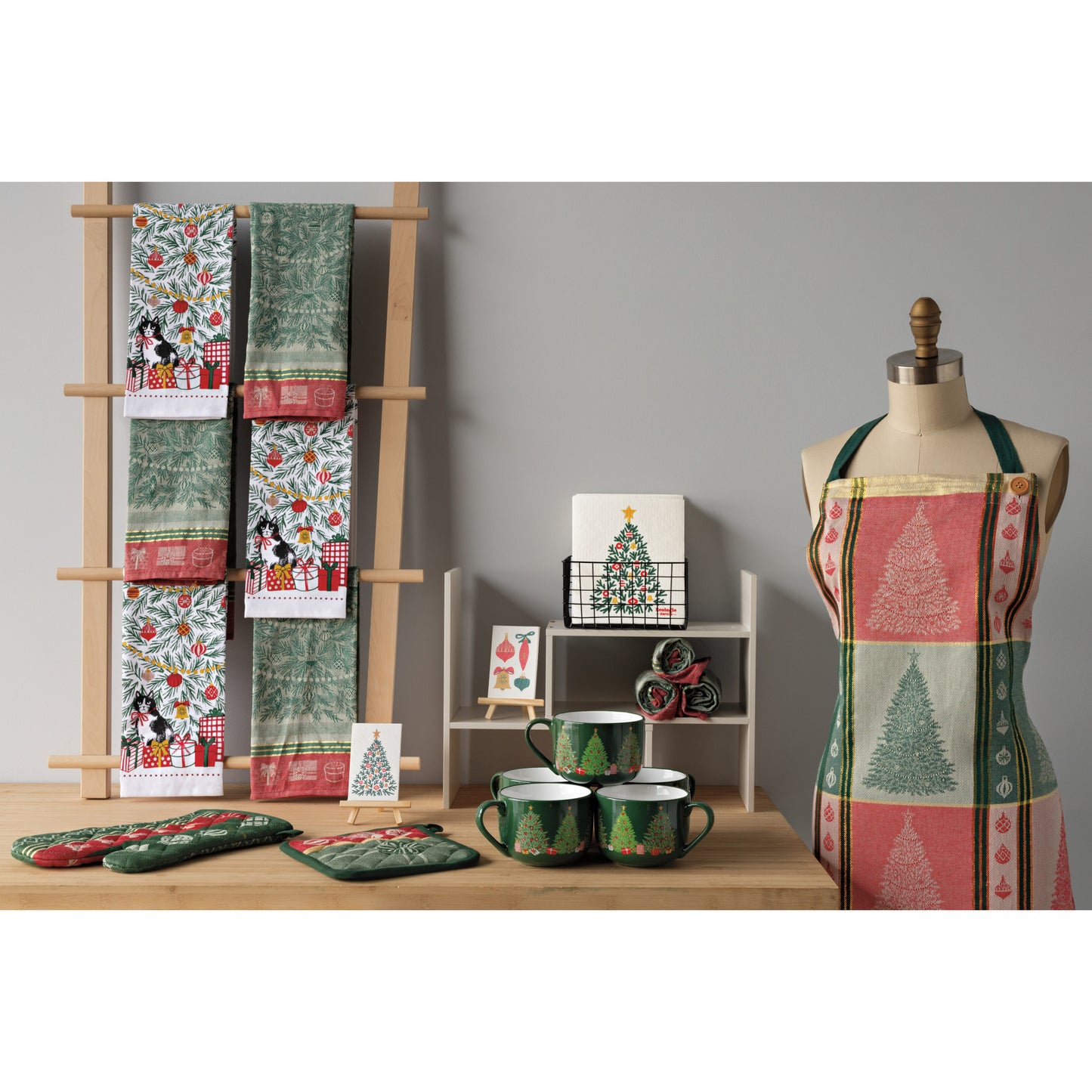 Festive Fir Swedish Dishcloth