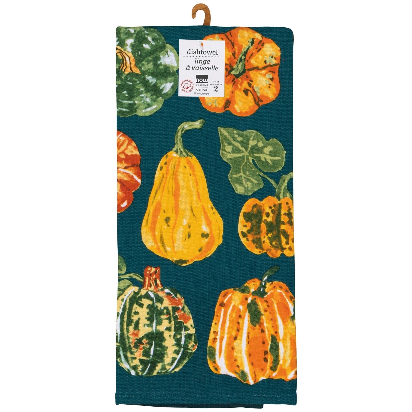 Harvest Gourds Dishtowels Set of 2