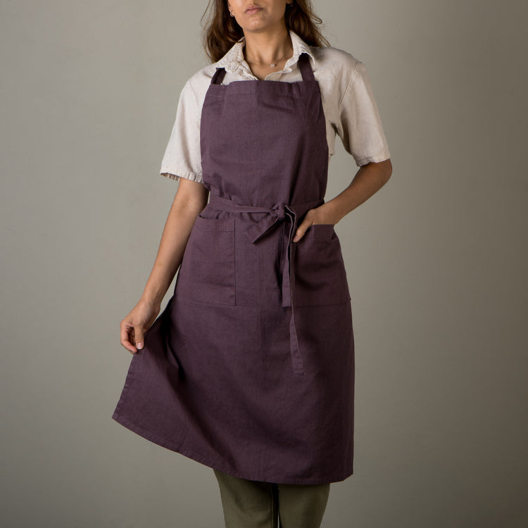 Ash Plum Stonewash Apron
