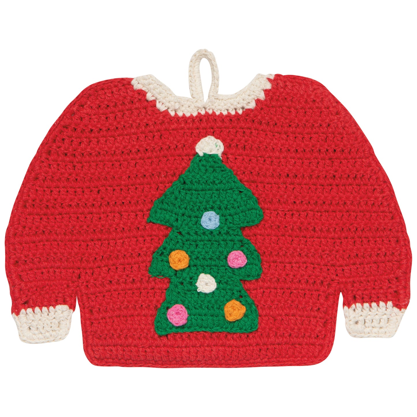 Merry Knitmas Crochet Trivet