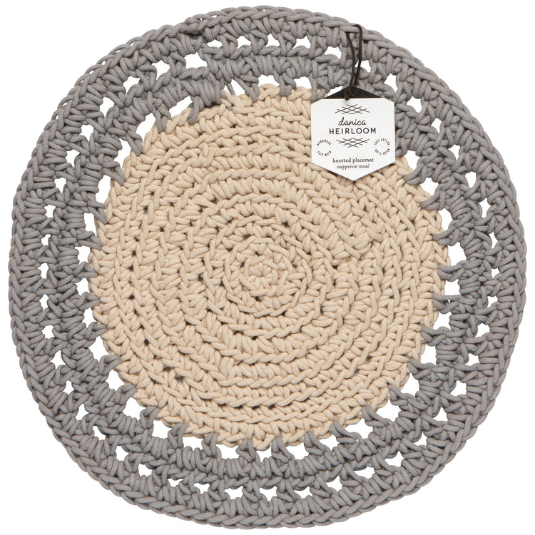 Shadow Aura Hand-Knotted Placemat