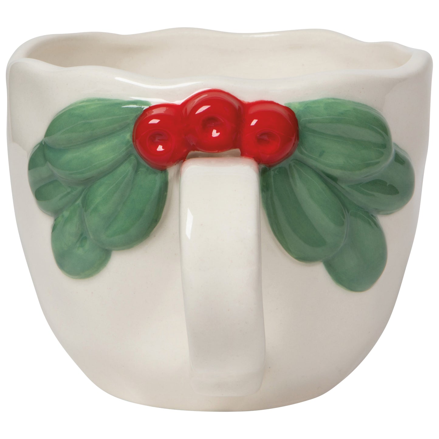Mistletoe-White Christmas Sculpted Mug
