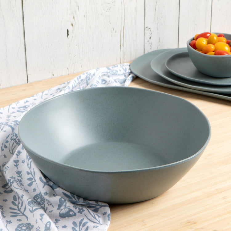 Fresco Melamine Serving Bowl - Riverstone