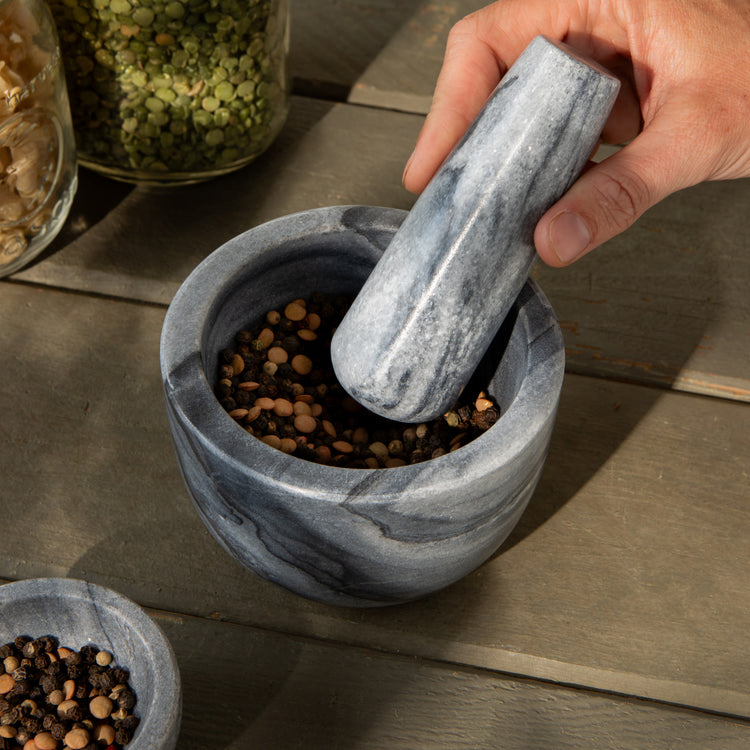 Slate Marble Mortar and Pestle Large
