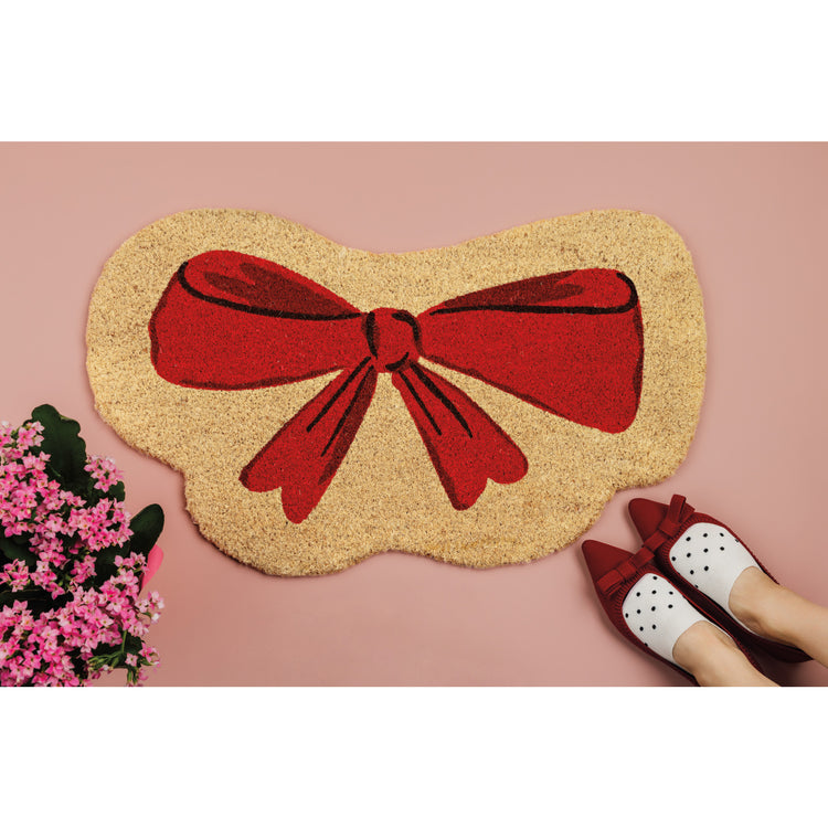 Bowtique Shaped Coir Doormat