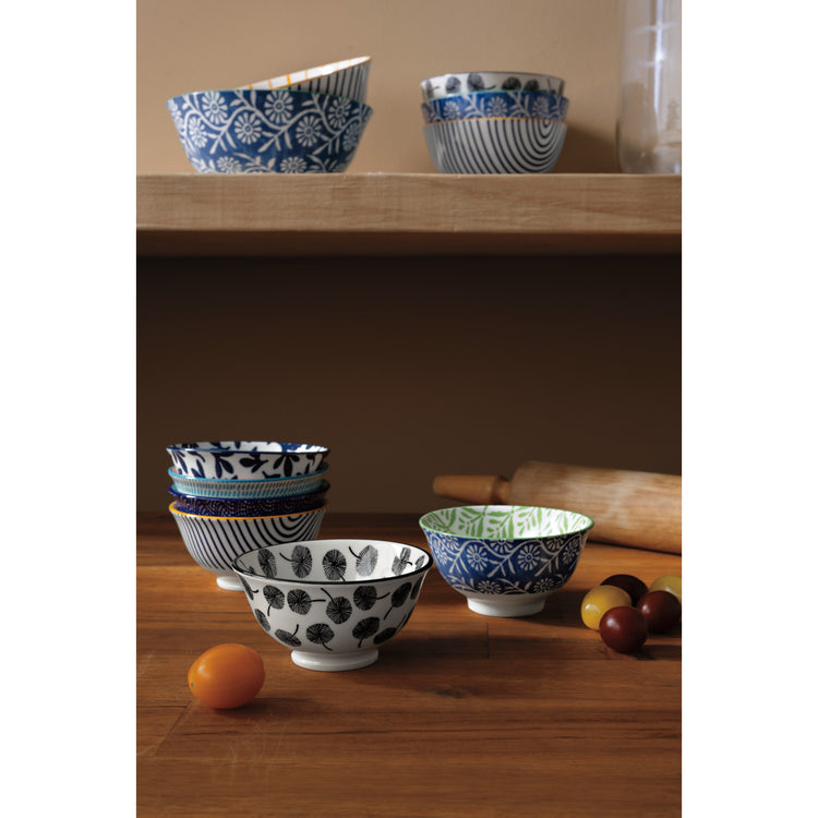 Green Leaf Stamped Bowl 3.5 inch