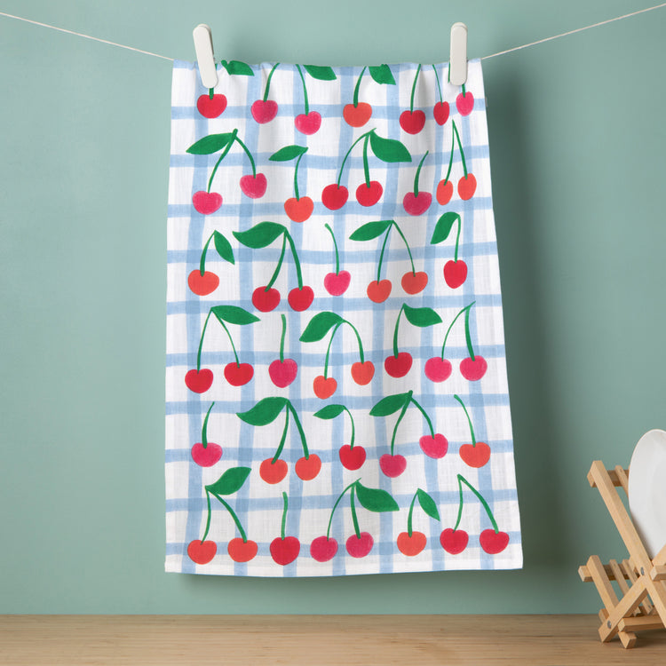 Very Cherry Dishtowel