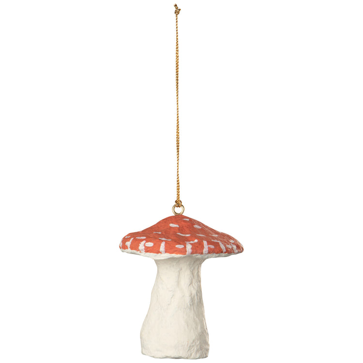 Mushroom Gems Mache Christmas Tree Ornaments - 3 Assorted Styles