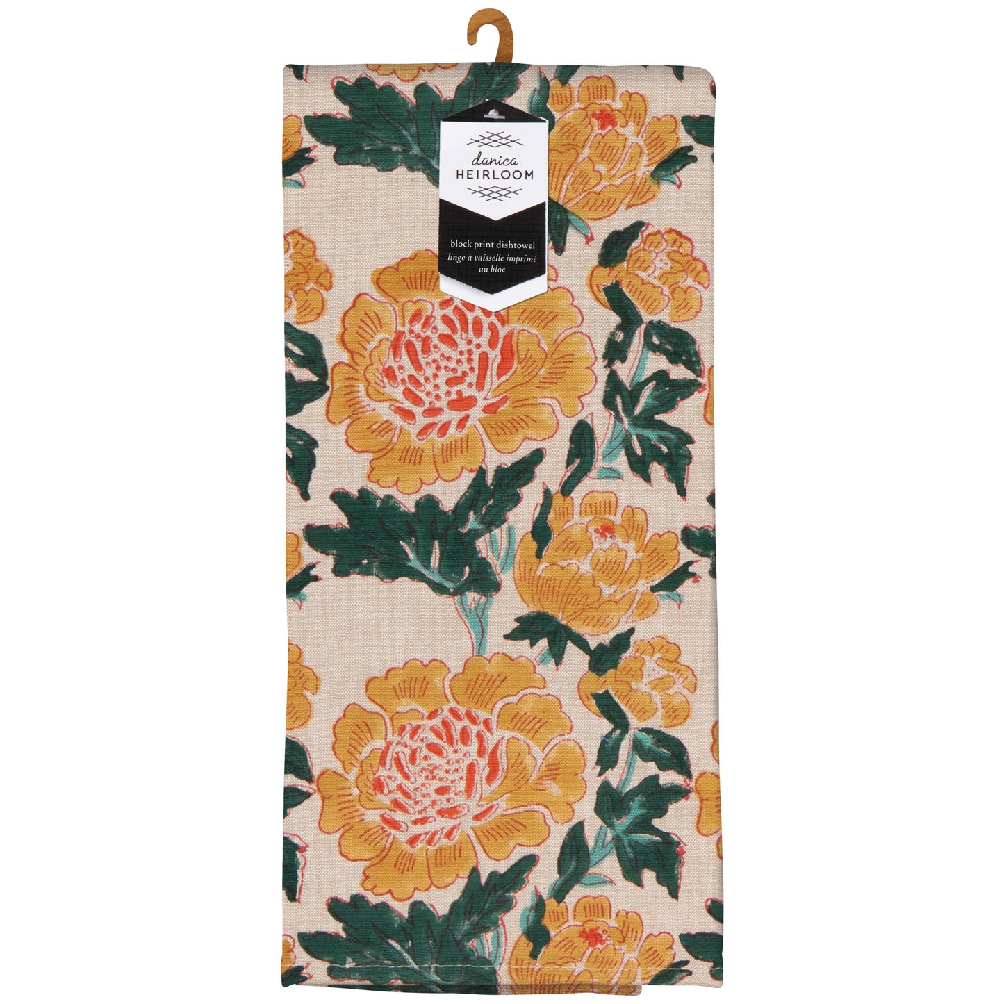 Goldenrise Block Print Dishtowel