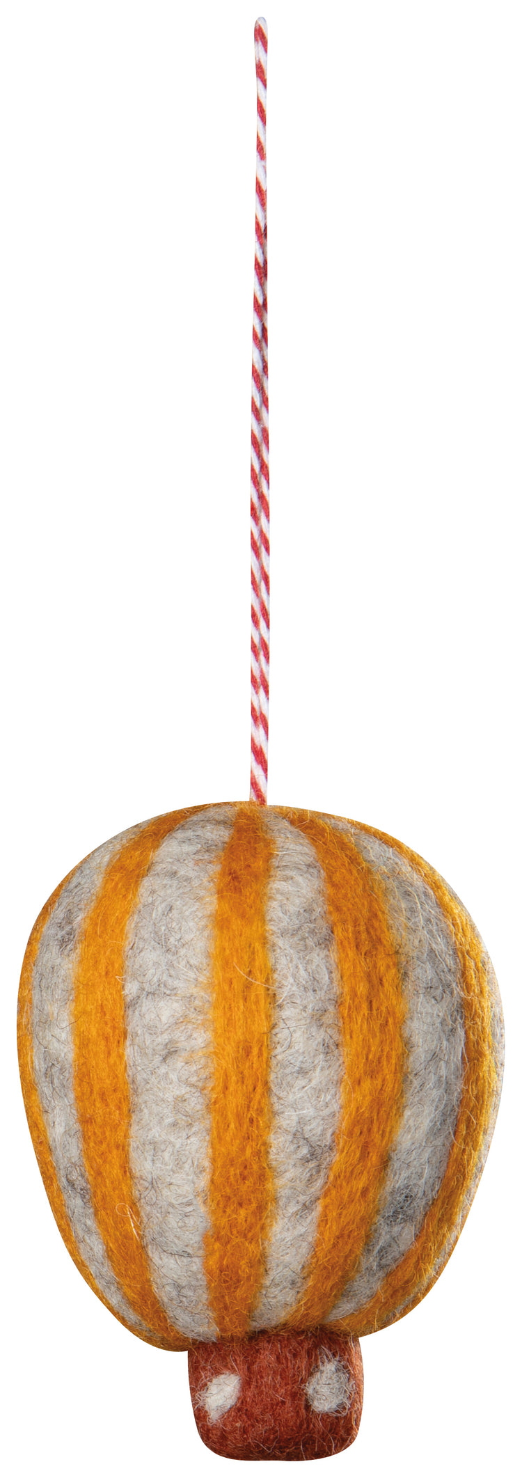 Hot Air Balloon Felt Christmas Tree Ornaments - 3 Assorted Styles