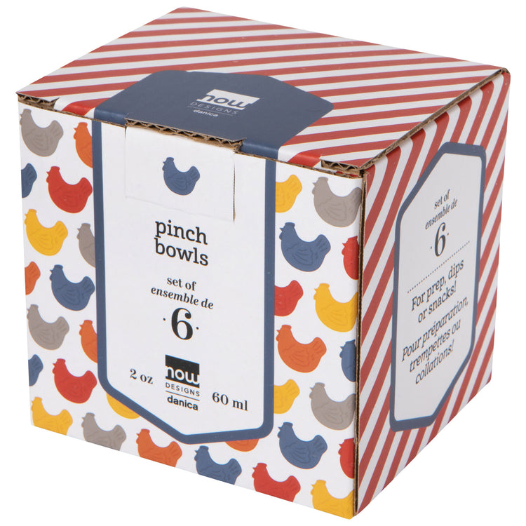 Chickens Pinch Bowls Set of 6