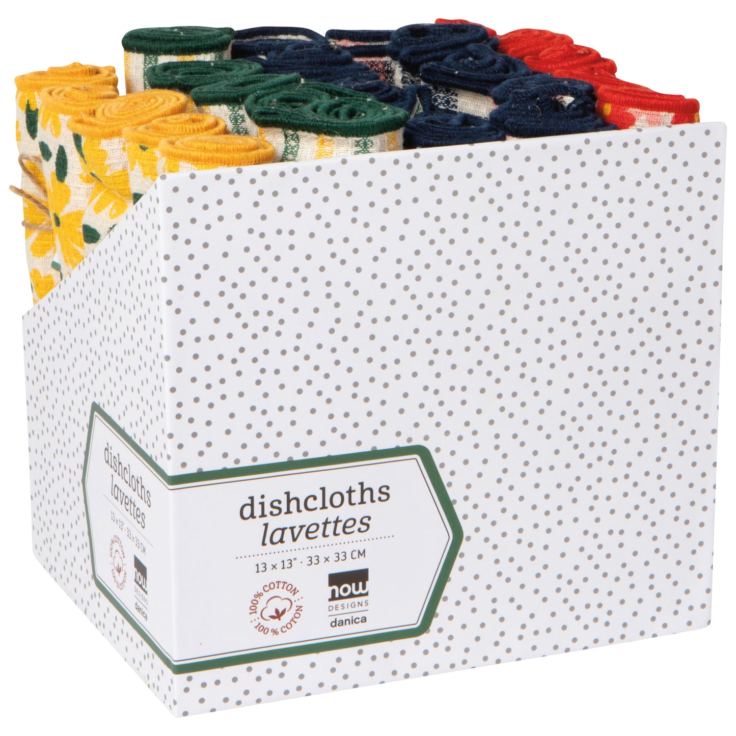 Full Bloom Dishcloth Counter Display - 25 Assorted