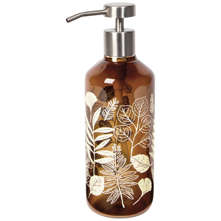 Fern & Frond Glass Soap Pump