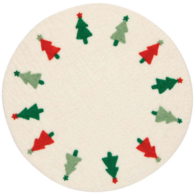 Glitzmas Christmas Felted Wool Placemat