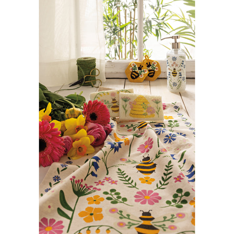 Bee Garden Dishtowel