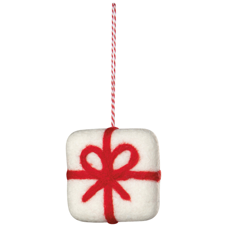 Presents Felt Christmas Tree Ornaments - 3 Assorted Styles