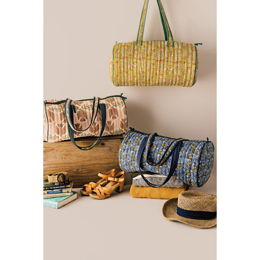 Wildgrove Block Print Weekender Bag