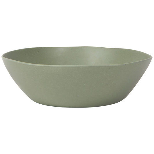 Fresco Melamine Serving Bowl - Moss