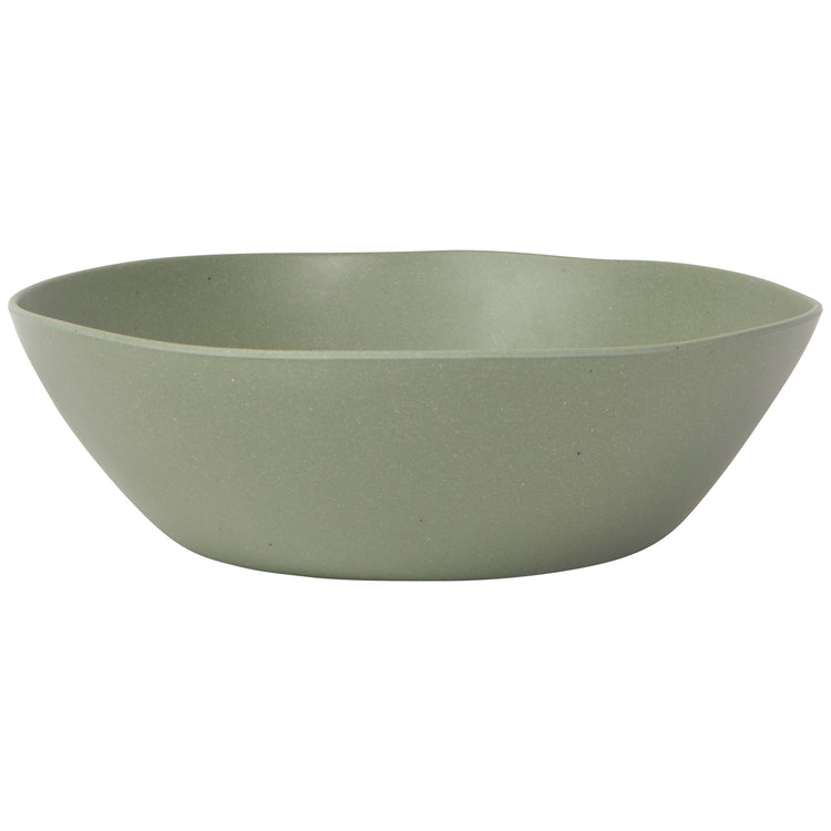 Fresco Melamine Serving Bowl - Moss