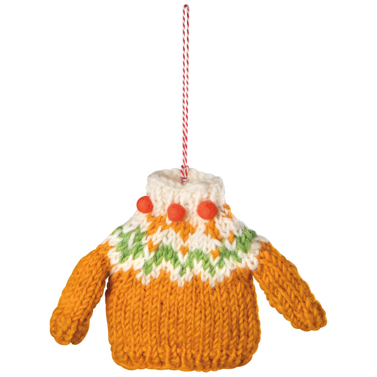 Sweater Party Felt Christmas Tree Ornaments - 3 Assorted Styles