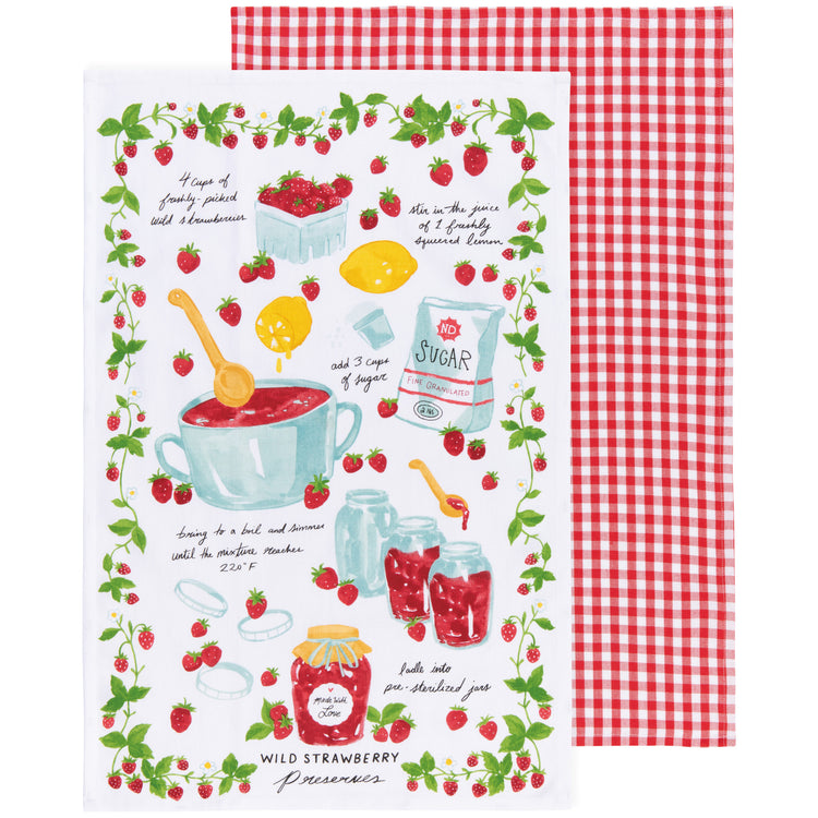 Jam Recipe Dishtowels Set of 2