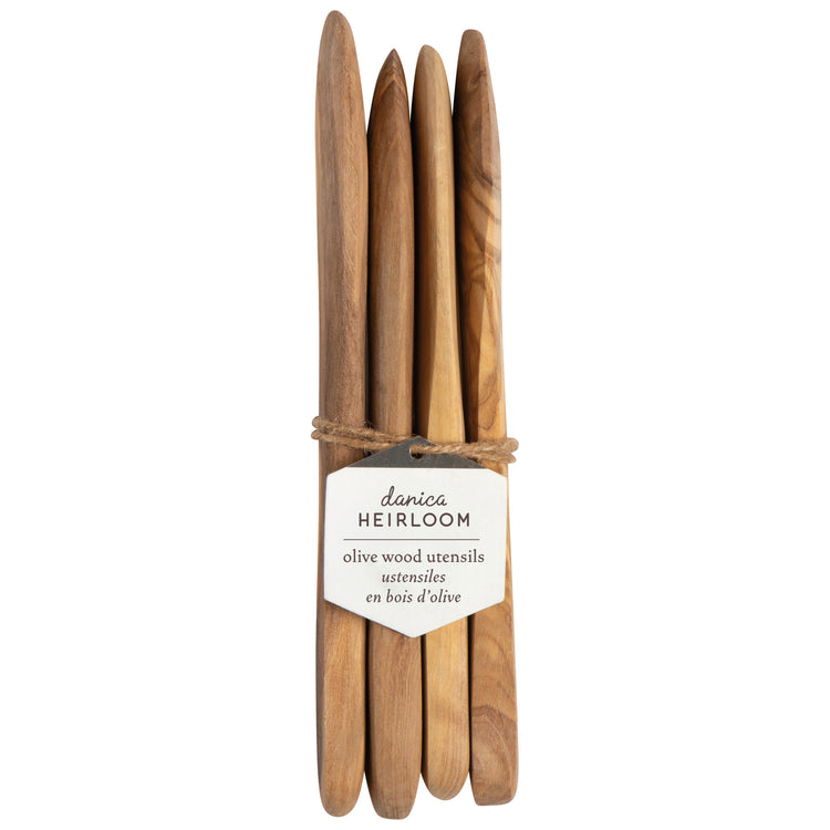 Olive Wood Spreaders Set of 4