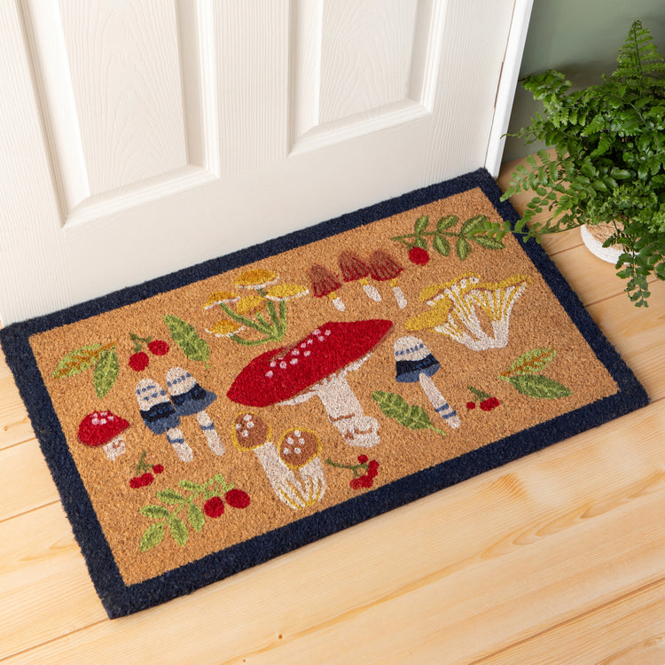 Field Mushrooms Doormat