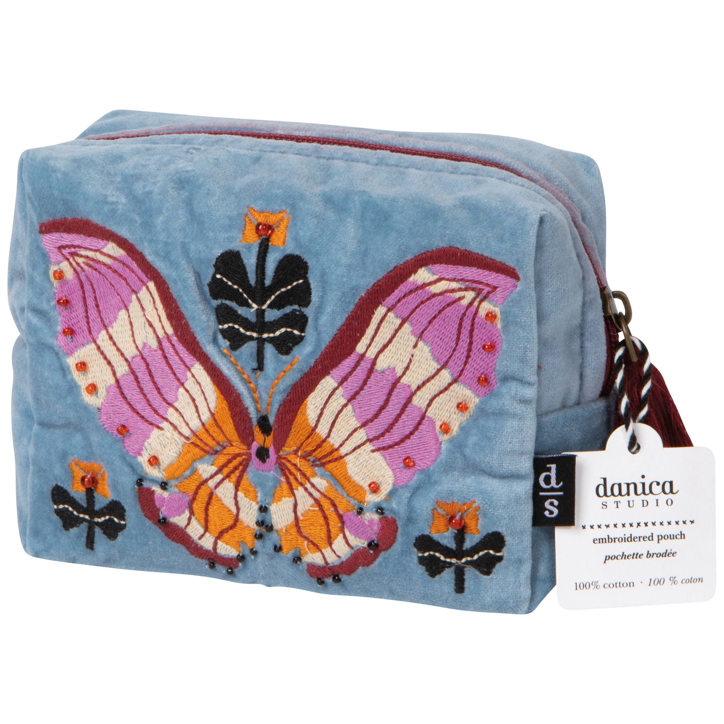Aurora Embroidered Pouch