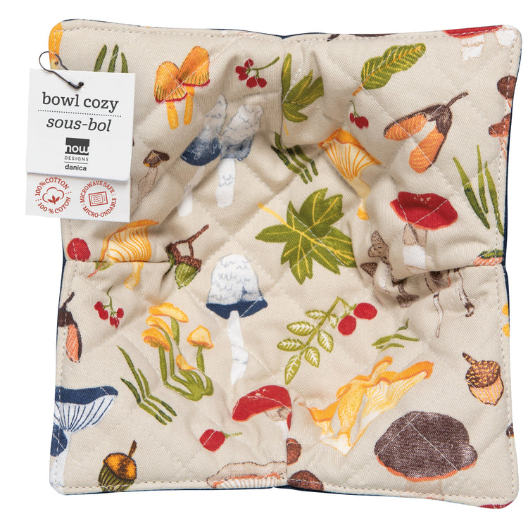 Field Mushrooms Bowl Cozy