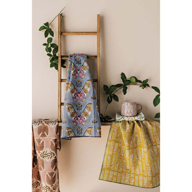 Venus Block Print Dishtowel