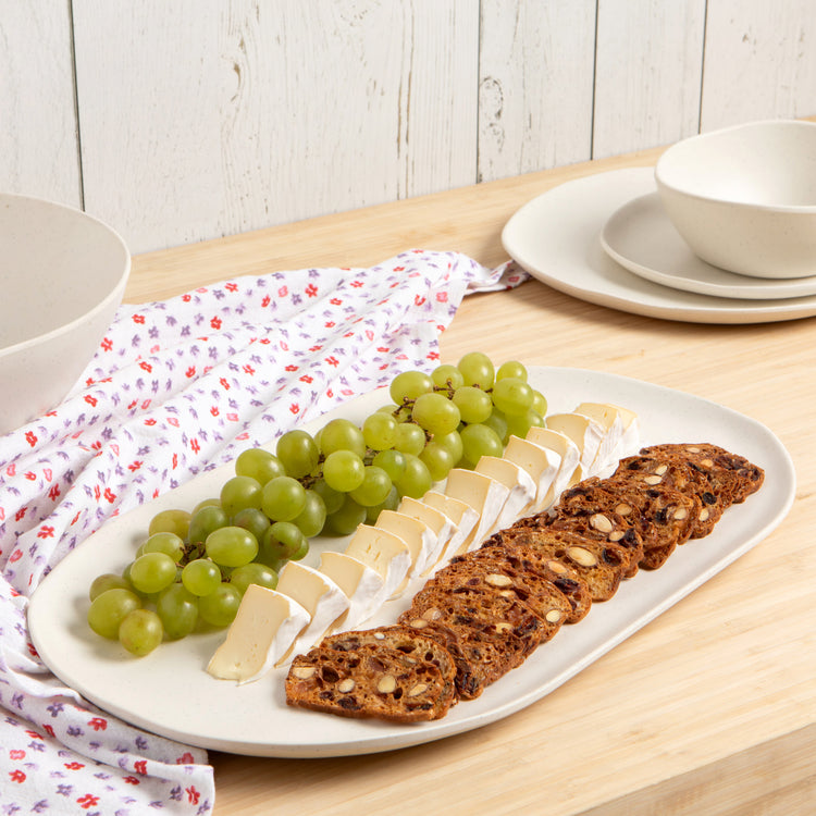 Fresco Melamine Platter - Vanilla Bean