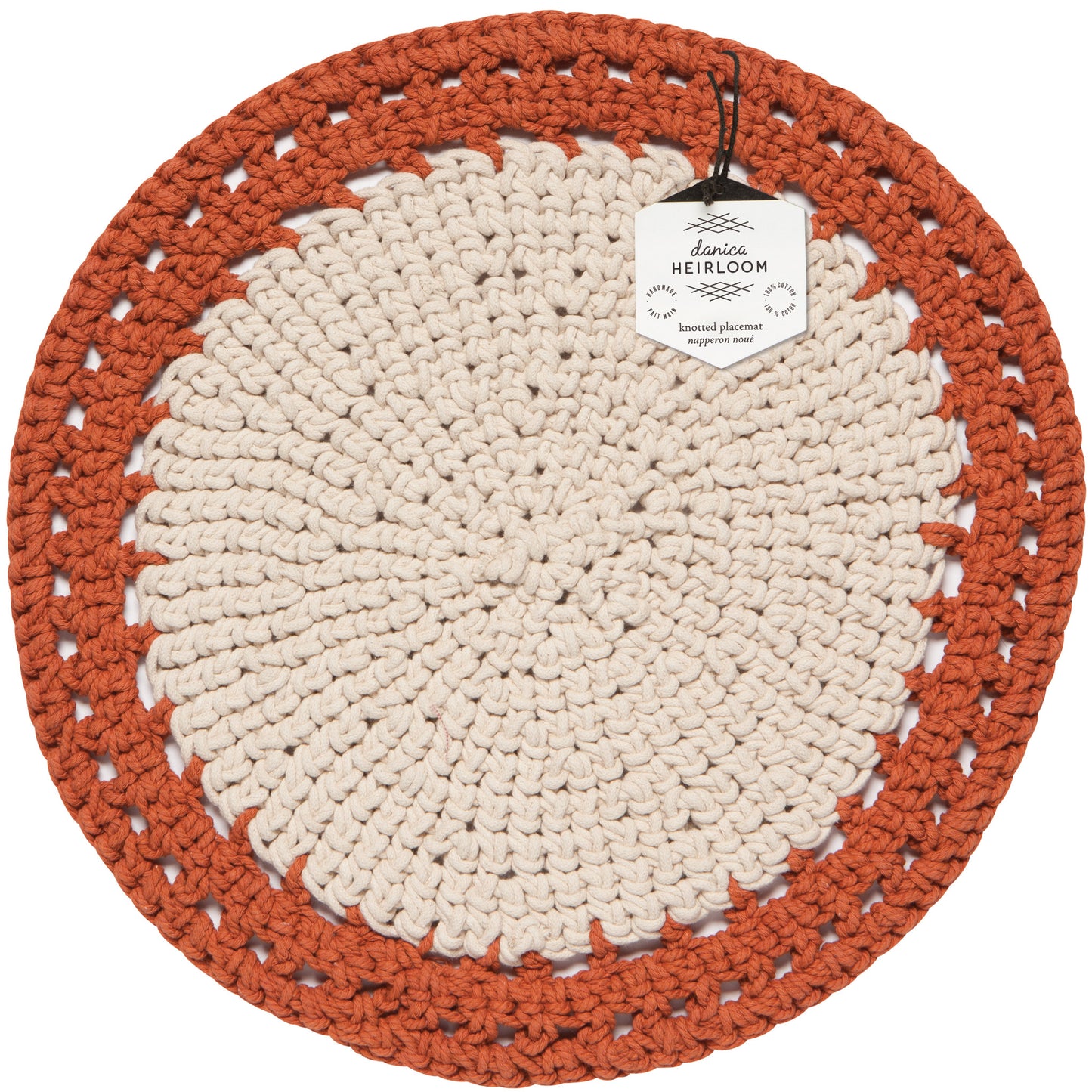 Cinnamon Stick Aura Hand-Knotted Placemat