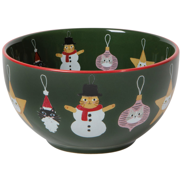 Bauble Cats Christmas Bowls Set of 4 Assorted