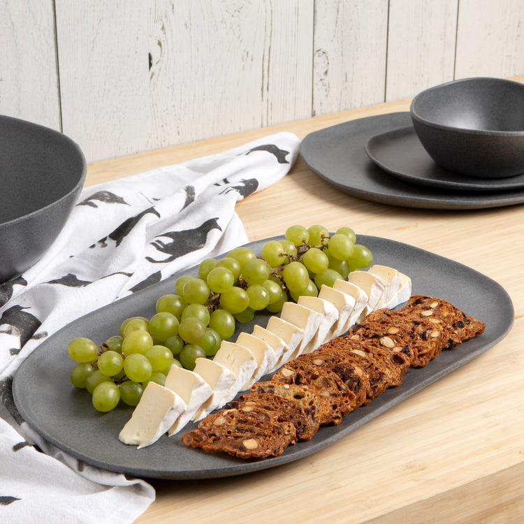 Fresco Melamine Platter - Graphite
