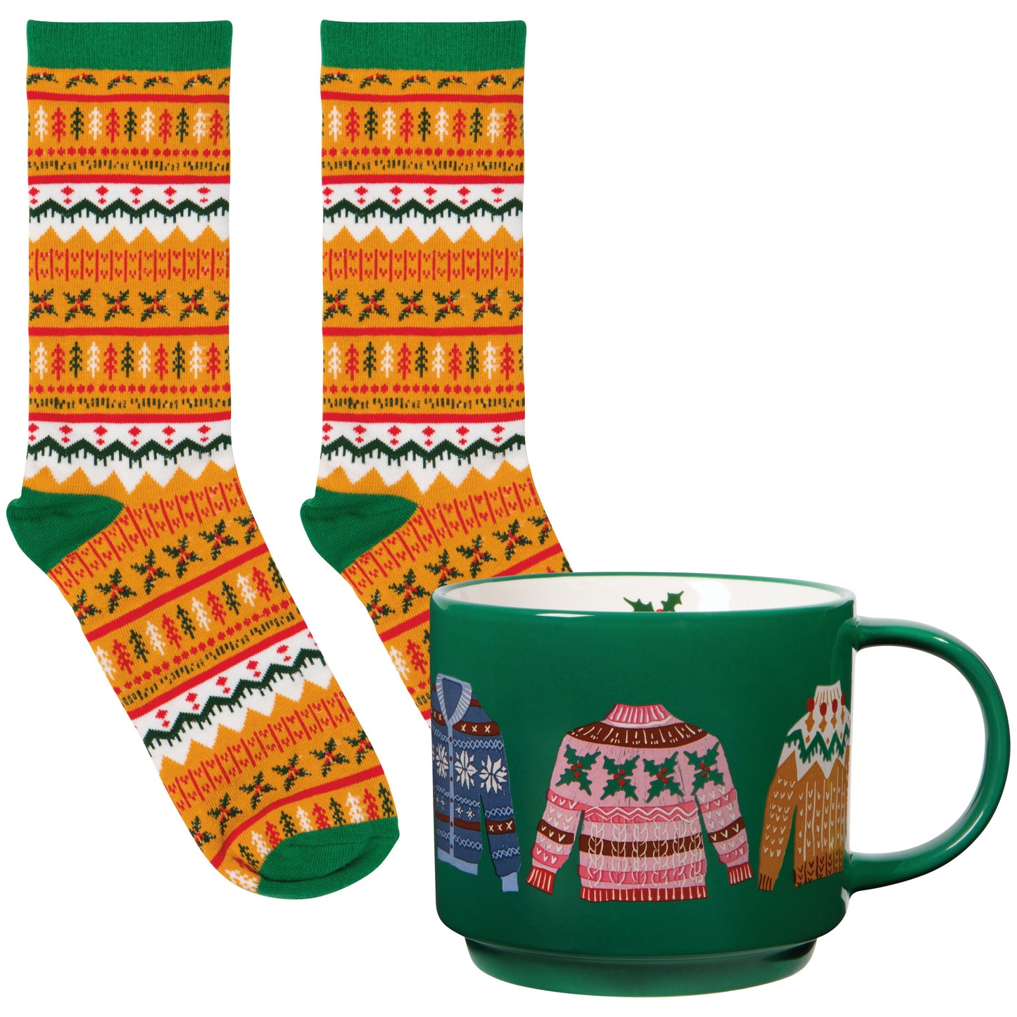 Merry Knitmas Mug and Socks Set