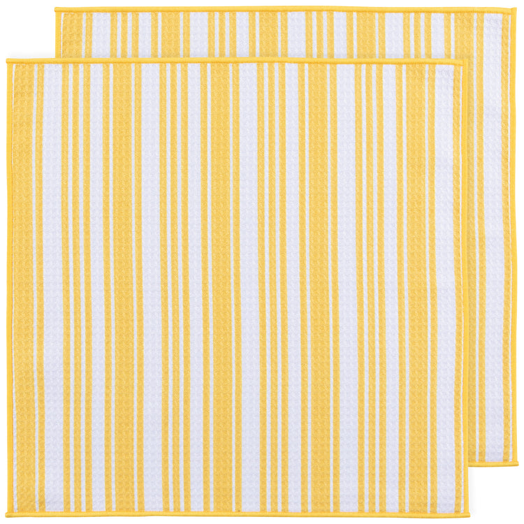 Lemon Recycled Microfibre Dishcloths Set of 2
