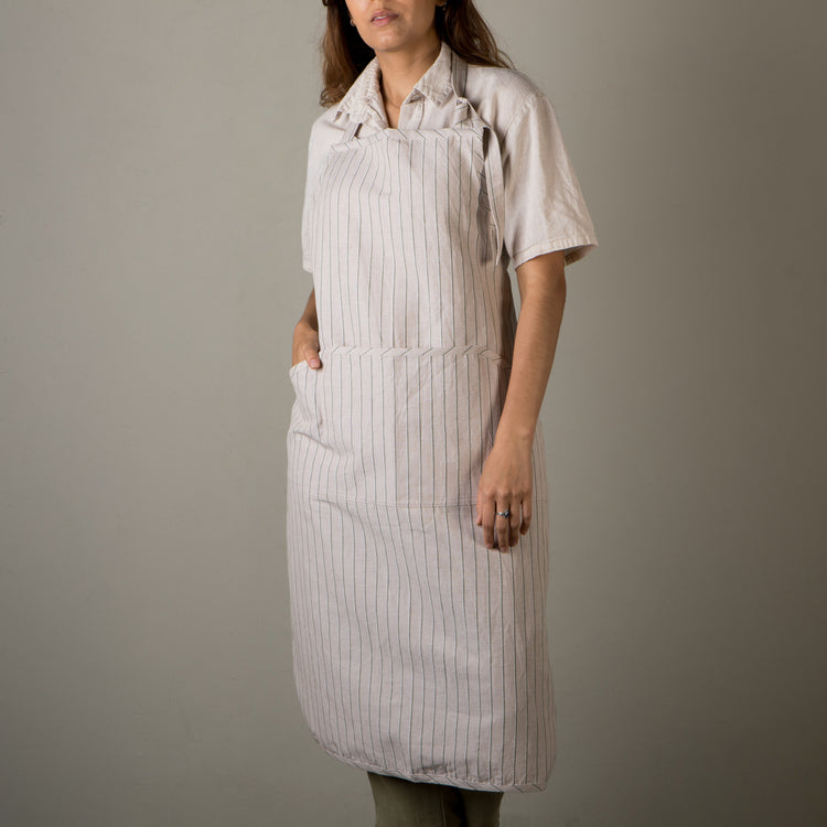 Sage Linen-Cotton Apron