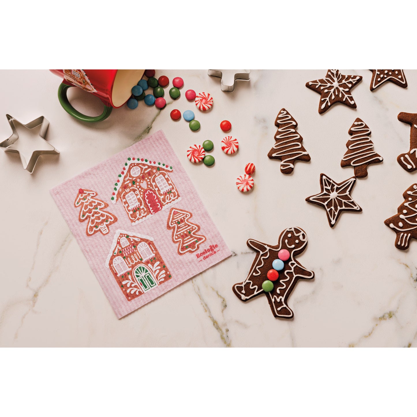 Gumdrop Lane Christmas Swedish Dishcloth
