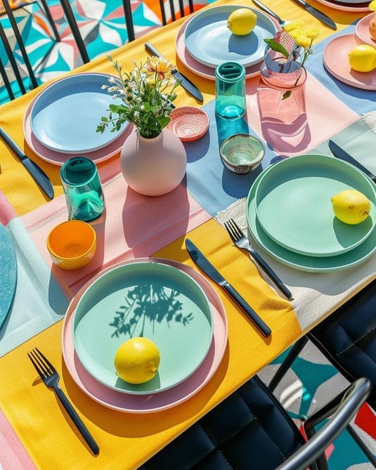 Let’ go Outside: Vibrant Tablescapes