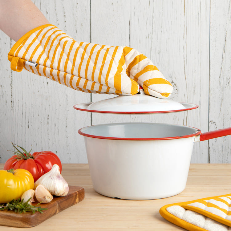 Superior Awning Stripe Oven Mitt